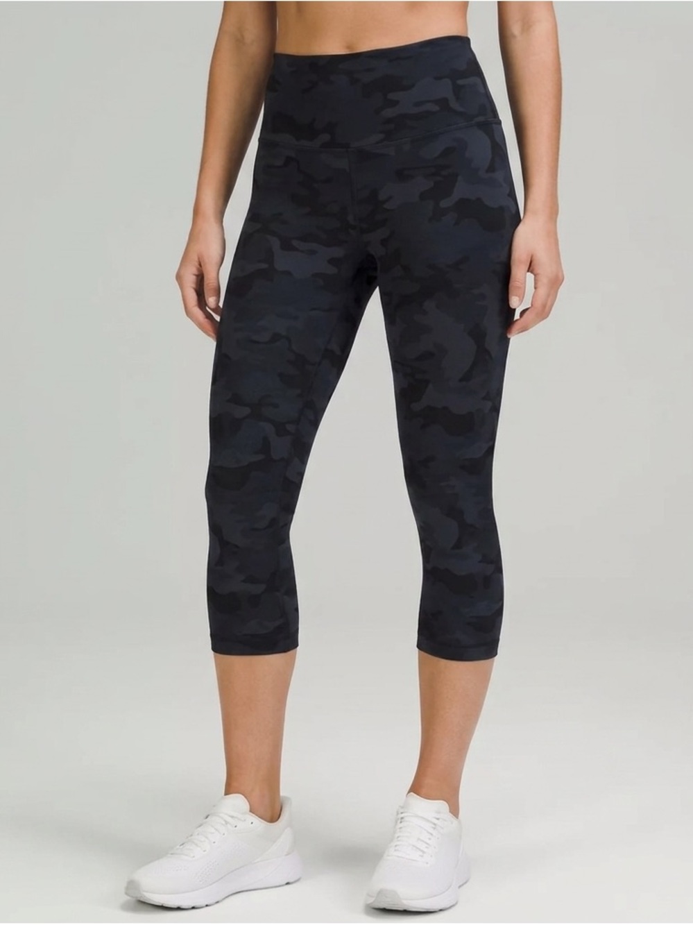lululemon athletica Black & Dark Gray Camo Crop Leggings